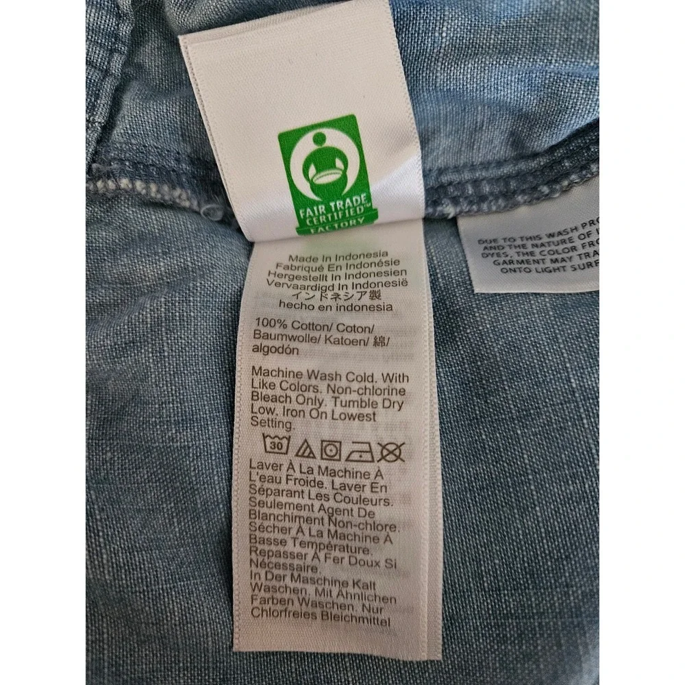 J.Crew Cargo Pants Women 18 Light Blue Chambray Wide Leg Minimalist Capsule Boho